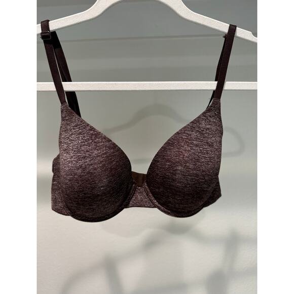 Victoria's Secret Uplift Semi Demi Bra No Push-Up Brown Heather 34C Discontinued - Picture 3 of 7